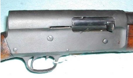 Early model 11 showing the forward slider safety, Here is a EARLY, 3 digit serial number Browning